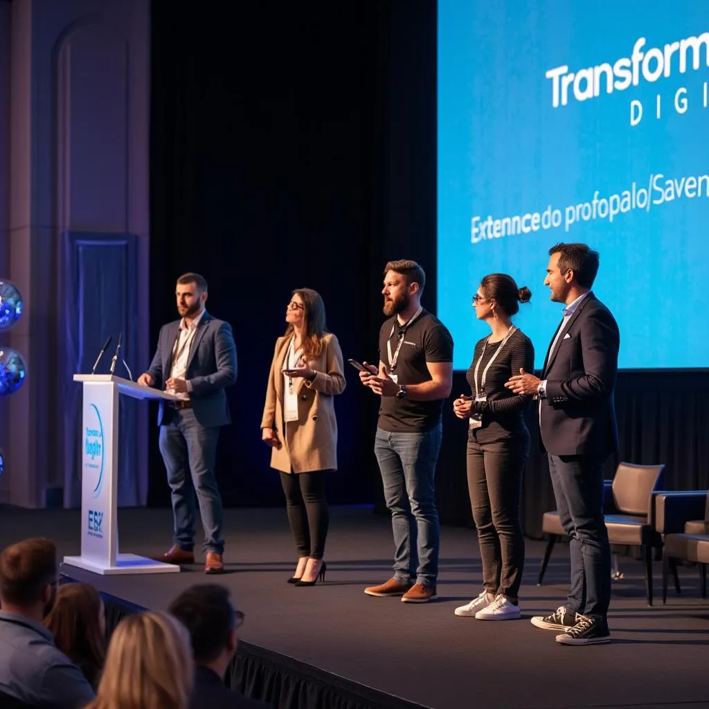 Equipo TransformaDigital en conferencia