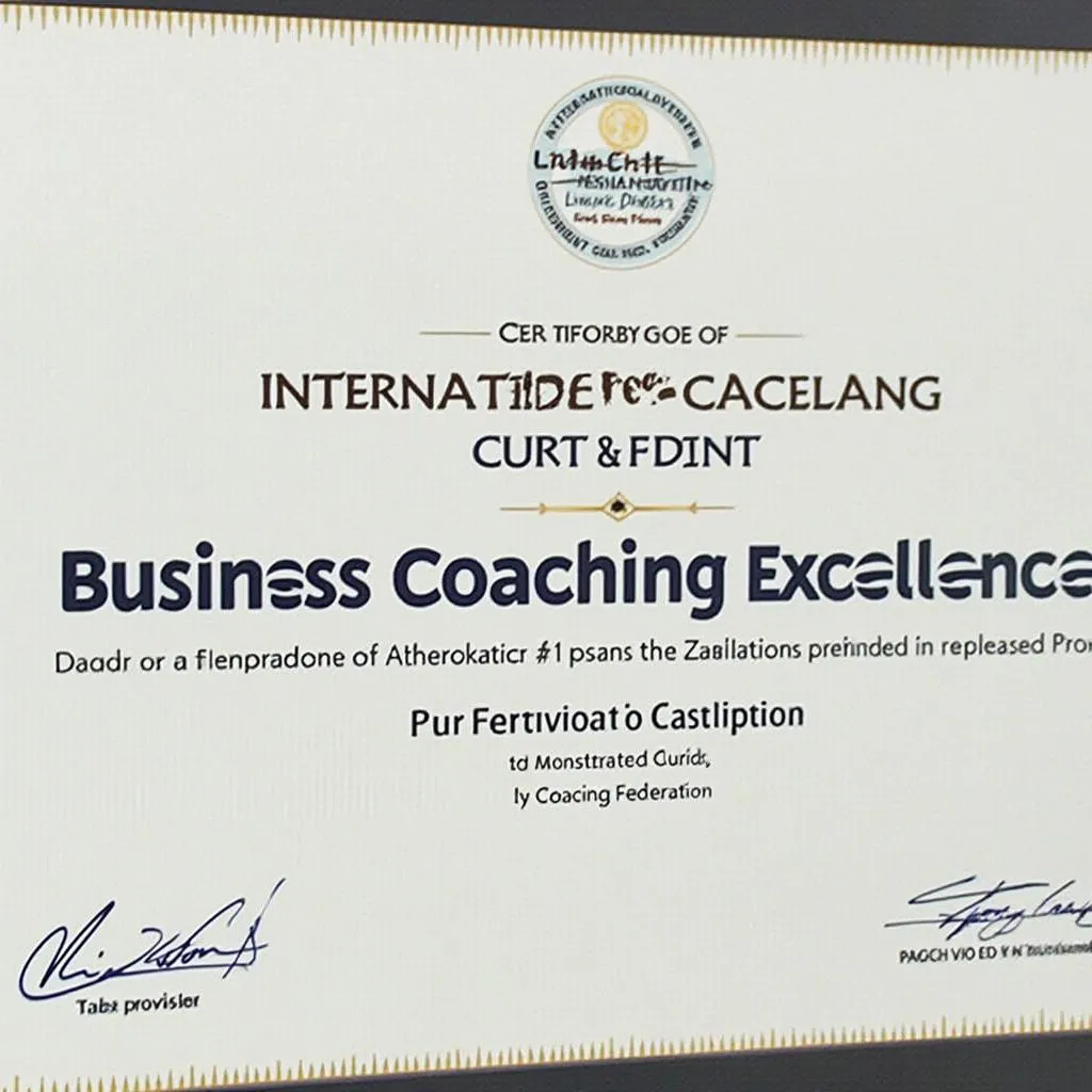 Certificación de excelencia en coaching empresarial